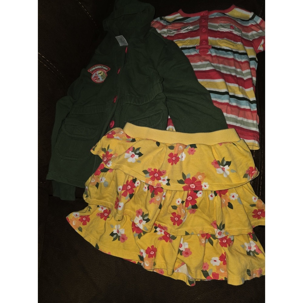 Gymboree friendship camp sweatshirt top skort lot size 5